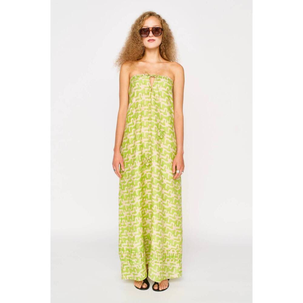 NEW MIRTH bonaire dress in lime popova